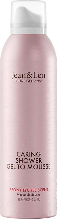 Actual product image Jean & Len Shower Gel to Mousse Peony/Lychee, 200ml (200 ml)