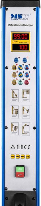 Produktbild MSW Lacktrockner Strahler Infrarotstrahler Heizstrahler Infrarot Lampe Auto 3300 W (3300 W)
