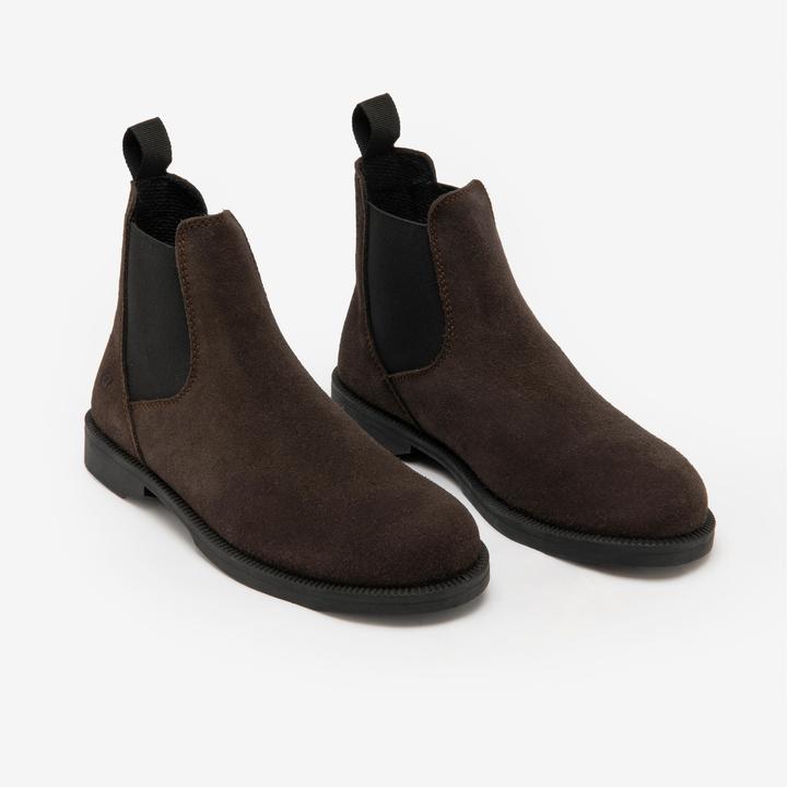 Image du produit Caperlan Boots équitation croute de cuir junior - 500 marron (30)