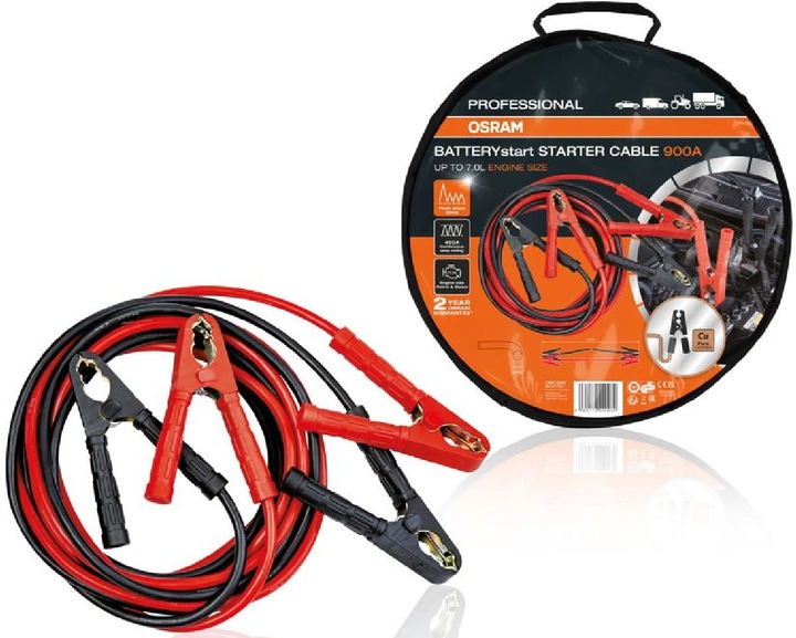 Produktbild Osram Professionelles Starthilfekabel OSC250 900A (900 A, 900000 mAh)