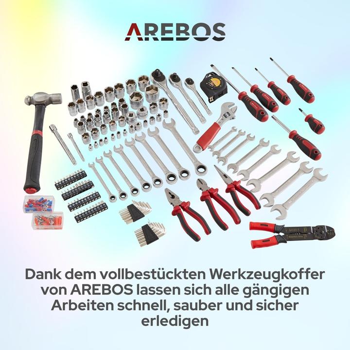 Actual product image Arebos Toolbox (172 pieces)