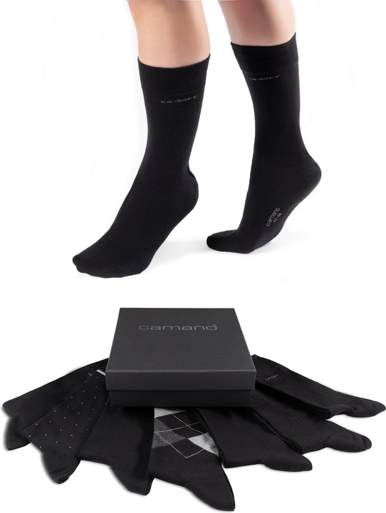 Camano Men ca-soft different patterned Socken in Box 7p
