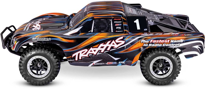 Immagine prodotto Traxxas Slash 4x4 VXL Clipless arancione 1/10 Short-Course RTR Brushless, HD, senza batteria e caricatore (RTR pronto all'uso)