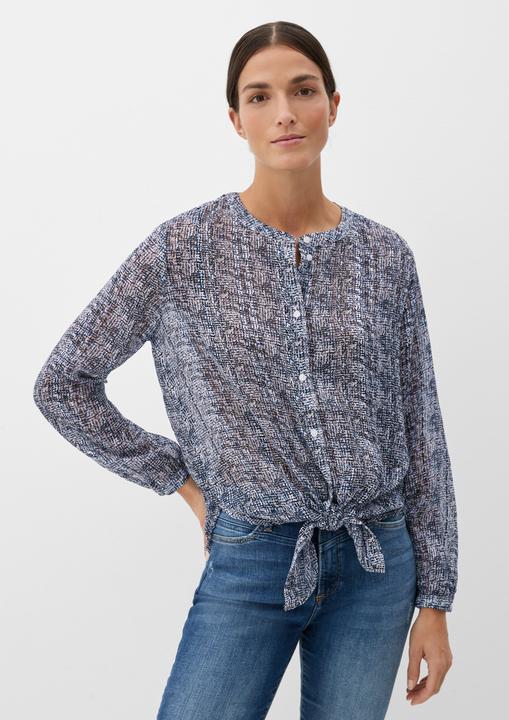 Produktbild s.Oliver Bluse Bluse in semitransparenter Optik (38)