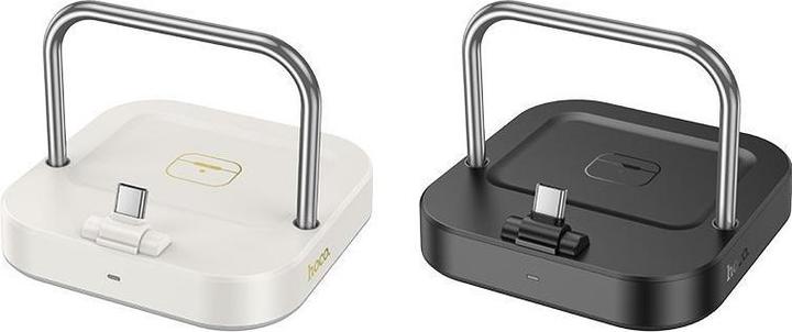 Actual product image Hoco ładowarka biurkowa 2w1 type C + ładowanie bezprzewodowe 5W PD QC 3A 30W CQ16B czarna (30 W)