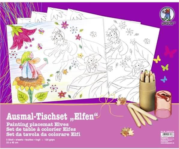 Produktbild Ursus Ausmaltischset Elfen