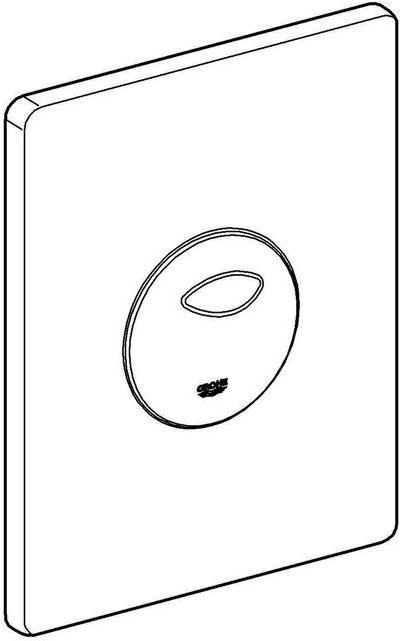 Actual product image Grohe Skate actuator plate, only for pneumatic drain valve AV1, chrome
