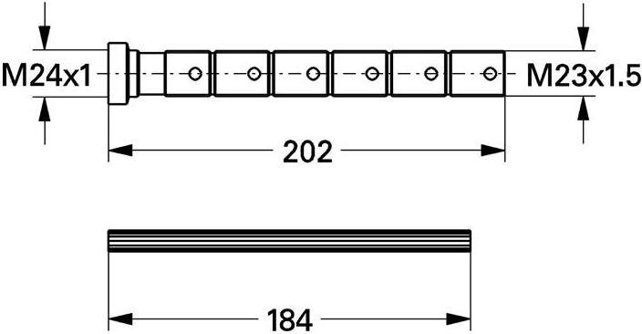 Actual product image Grohe Extension for Up valve 20-200 45203000