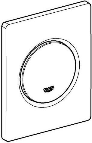 Actual product image Grohe Nova Cosmopolitan actuator plate, for urinal, chrome