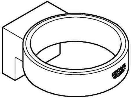 Produktbild Grohe Halter Selection für Seifenspender und Zahnputzbecher hard grahite 41027A00