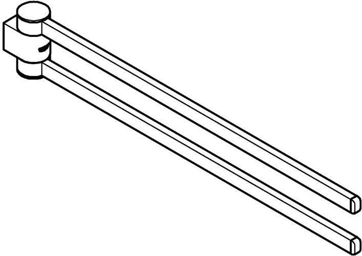 Image du produit Grohe Porte-serviettes Selection double pivot nickel brossé 41063EN0