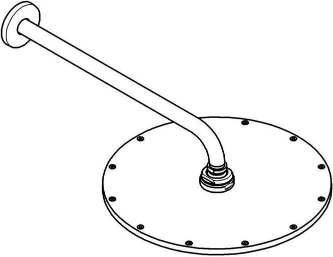 Actual product image Grohe Overhead shower set Rainshower Cosmopolitan 310 26066GL0 31 cm incl. shower arm 38 cm cool (9 l/min)