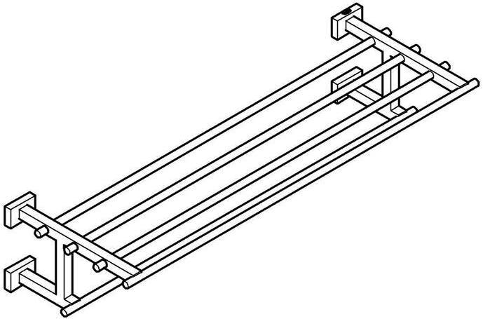 Image du produit Grohe Porte-serviettes multi-fonctions Essential Cube dur graphite brossé 40512AL1