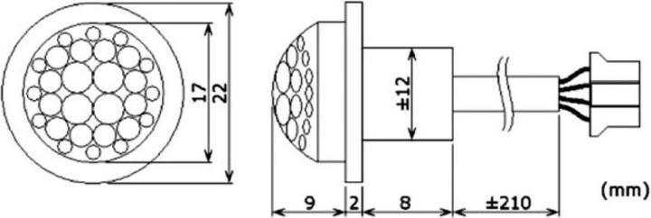 Actual product image Perel PIR motion detector EMS114 for installation - 12 VDC (8 m)
