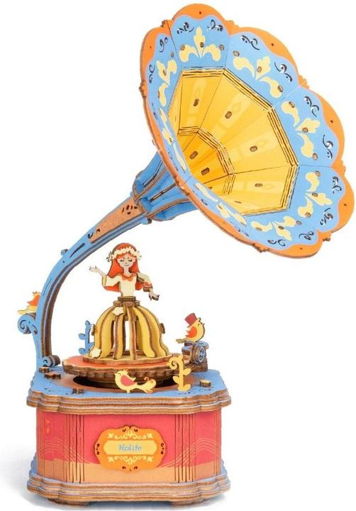 Actual product image Robotime Technology Model Puzzle 3D Gramofonas (109 pieces)