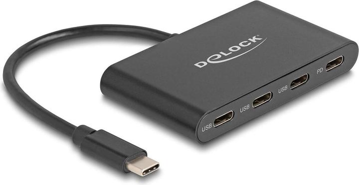 Immagine prodotto Delock Hub USB 3.2 Gen 1 USB Type-C™ con 3 x Jack USB Type-C™ + 1 x USB Type-C™ PD 100 Watt (USB-C, 4 porte)