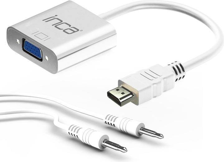 Actual product image Inca Adapter IHTVJ-7 HDMI > VGA St. + USB SK 15Pol. VGA (USB, VGA, 20 cm)
