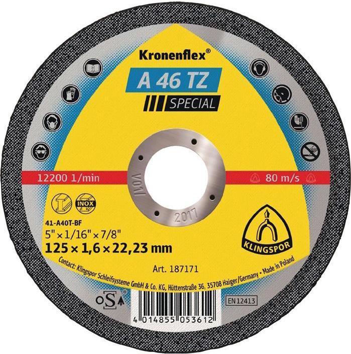 Produktbild Klingspor Trennscheibe INOX A 46 TZ Spezial Ø 230x22,23 mm