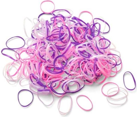 Trisa Mini elastici per capelli rasta ila-rosa-viola 10 mm 250 pz. (Elastico per capelli)