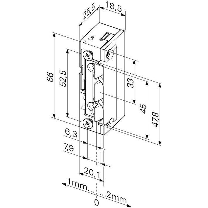 Thumbnail - Assa Abloy, Türöffner + Türschliesser, FF E-OEffner 118E.53118E.53-----A71FaFix ProFix Diode o.Stulp (Indoor)