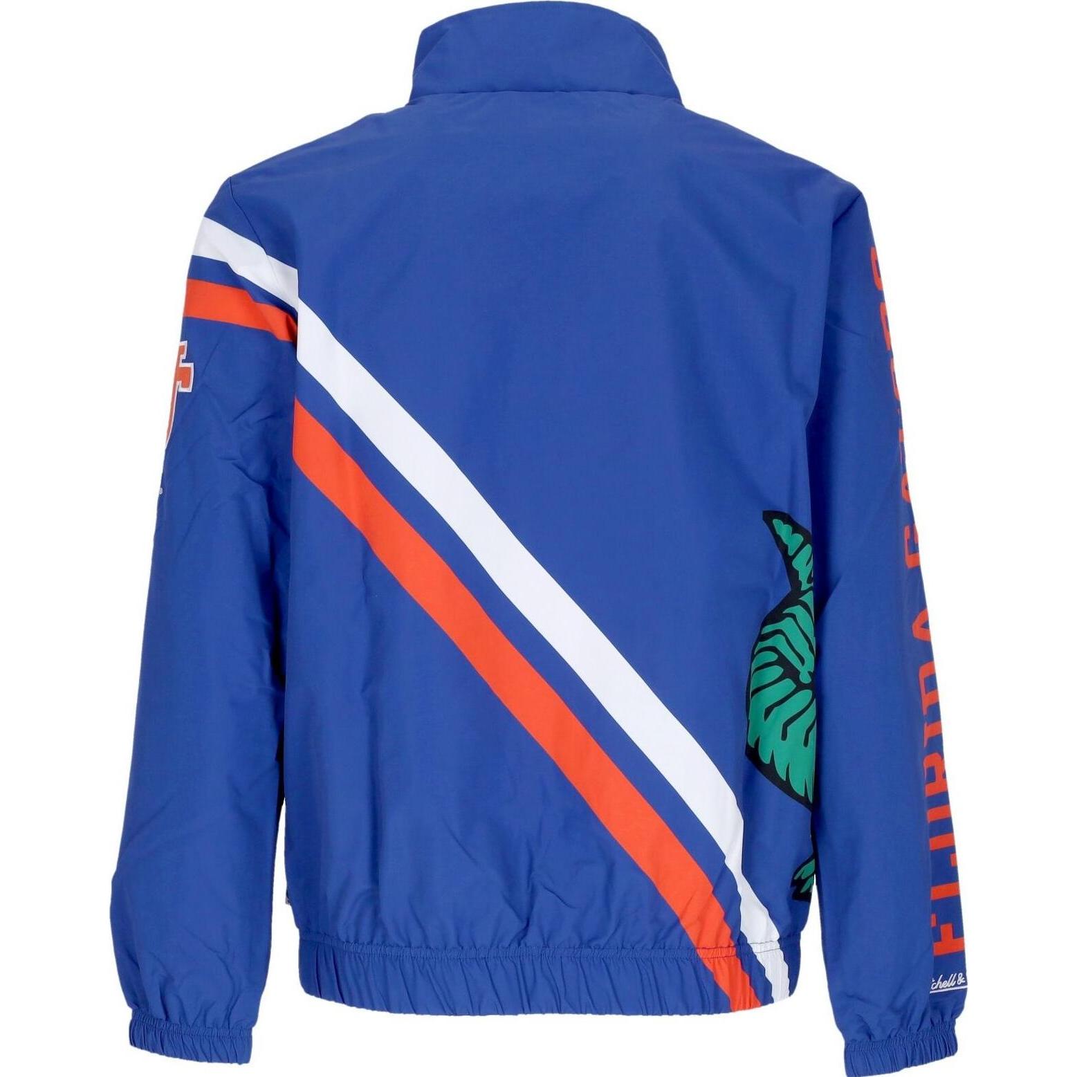 Thumbnail - Mitchell & Ness, Herren, Jacke, M&N Exploded Logo Warm Up Jacke University of Florida - S (S), Blau, S