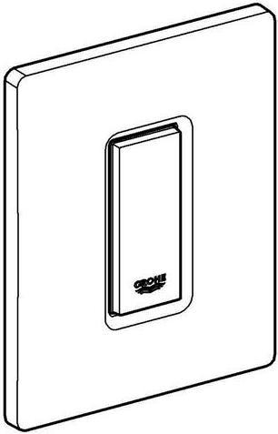 Actual product image Grohe Skate Cosmopolitan actuator plate, for urinal, alpine white