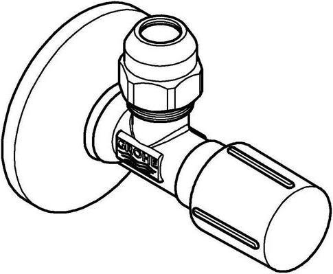 Produktbild Grohe Eckventil 1/2" 22039AL0 selbstdichtend hard graphite gebrstet