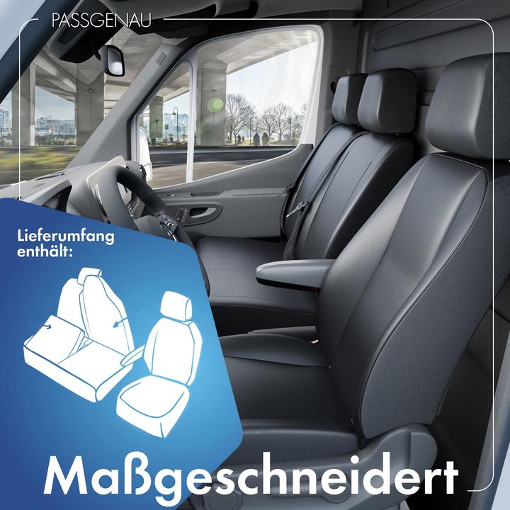 Produktbild Walser Sitzbezüge für Opel Movano, Renault Master,Nissan Interstar, ES u. DB vorne BJ 04/2010 - 2014