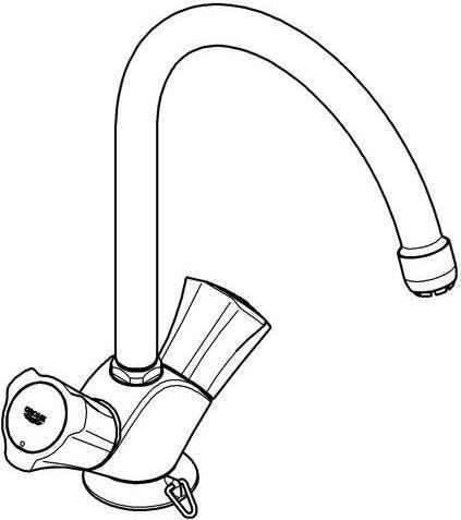 Produktbild Grohe Niederdruckarmatur Costa chrom glnzend 31930001
