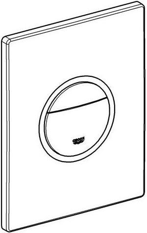 Actual product image Grohe Nova Light actuator plate, with effective LED light, chrome