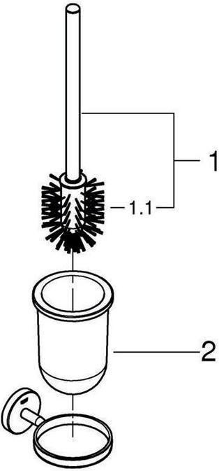 Produktbild Grohe WC-Bürstengarnitur BauCosmopolitan chrom 40463001