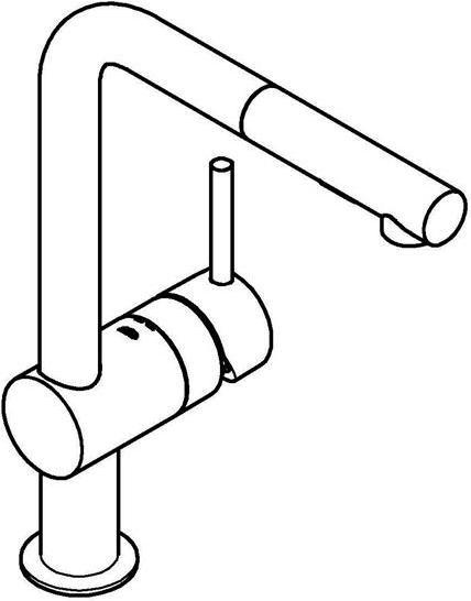 Image du produit Grohe Mitigeur monocommande pour évier MINTA 1/2 pouce, bec en L cool sunrise brossé