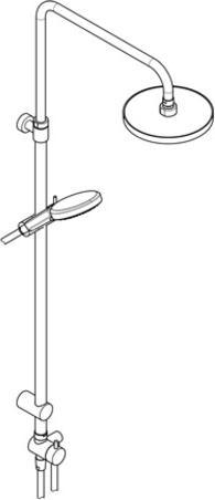 Image du produit Kludi DIVE Thermostat Dual Shower System, nettoyage rapide du calcaire, chrome, 6908005-00, 6908005-00