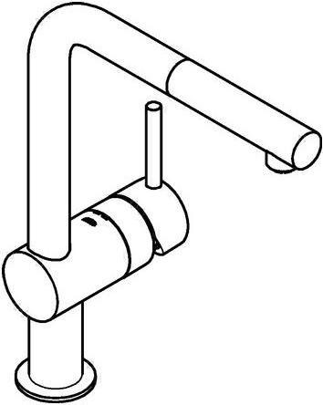 Immagine prodotto Grohe Miscelatore a bassa pressione con doccetta Minta cromo lucido 31397000