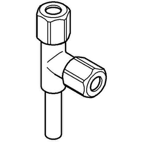 Thumbnail - Grohe, Zubehör Sanitärinstallation, WAS-T-Abzweigstck DN10 fr Eckventile 41007000