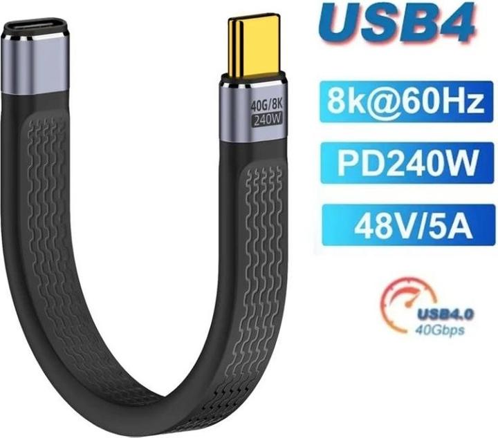 Produktbild PowerGuard USB C — USB C (0.10 m, USB 4.0)
