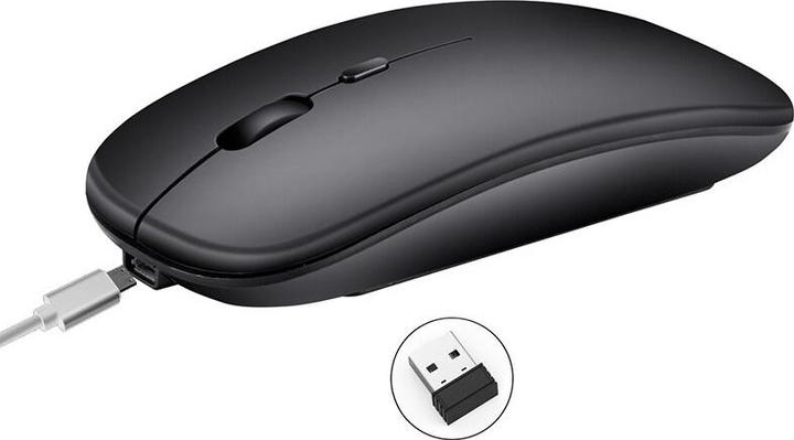 Produktbild PhoneLook Kabellose Wireless Bluetooth Maus 2.4 Ghz + 1200dpi micro USB Magic Black matt (Kabellos)