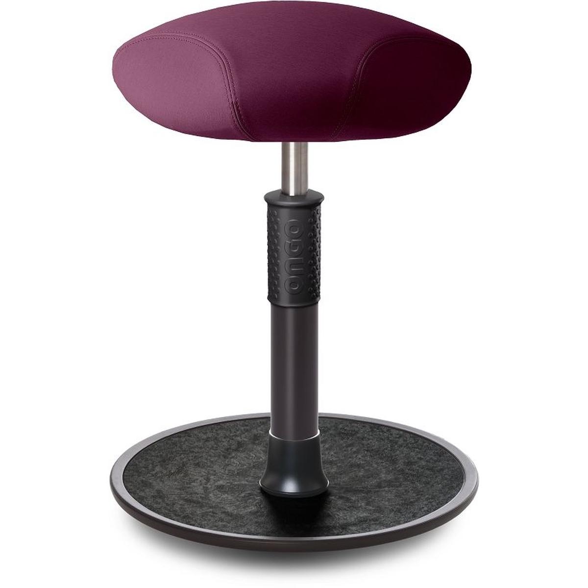 Ongo, Bürostuhl, Sitz- Stehhocker Free Regular Triangel skai Nature Base Lila schw. /schw.