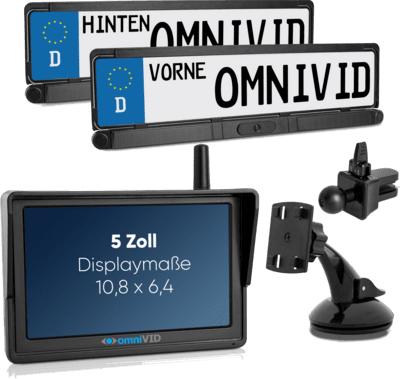 OmniVID Solar6 DUO Kabelloses Solar-Rckfahrvideosystem