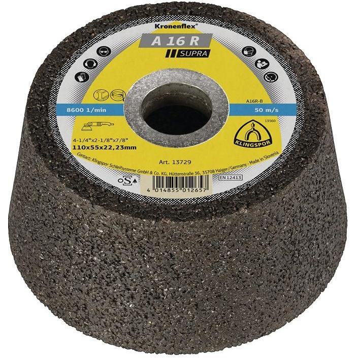 Klingspor, Schleifmittel, Schleiftopf C 16 R Supra Ø 110x22,23 mm (P100, P16)