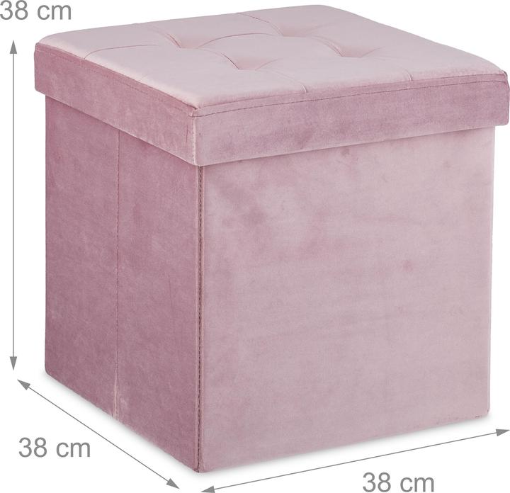 Actual product image Relaxdays Storage Ottoman