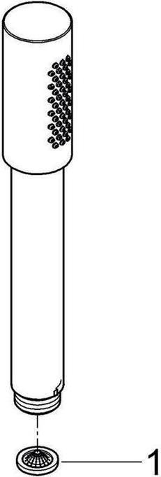 Actual product image Grohe Hand shower Sena Stick 28034000 chrome (1 Beam type, 18 l/min)