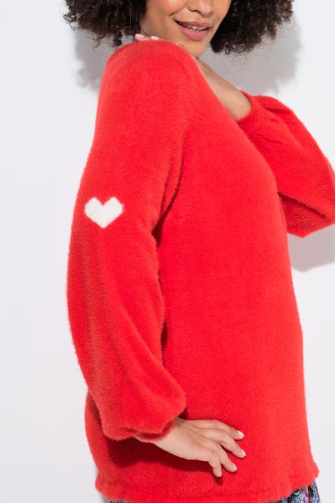 Produktbild Angel of Style Pullover, Straight Fit, Fancystrick, Ballonärmel (60)