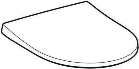 Actual product image Geberit Toilet seat iCon slim white with soft-close mechanism, wrap over and antibacterial 574950000