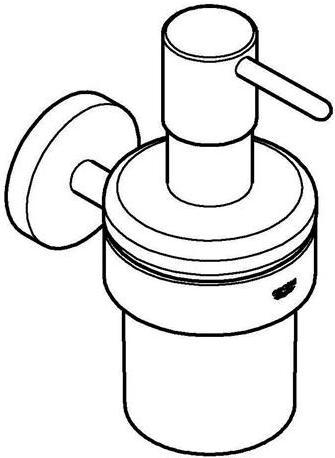 Productafbeelding Grohe Zeepdispenser met houder Essentials supersteel 40448DC1
