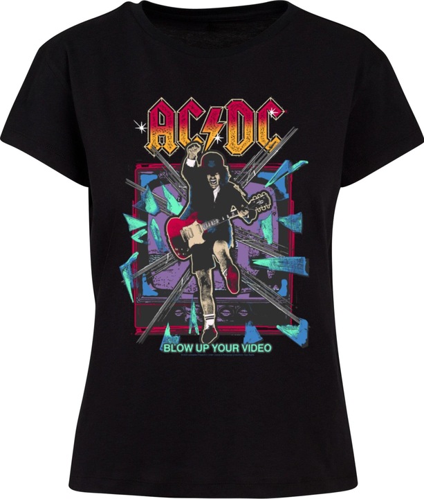 Actual product image Merchcode Ladies ACDC - Blow Up Your Video Jump Box Tee - 165709 (XL)
