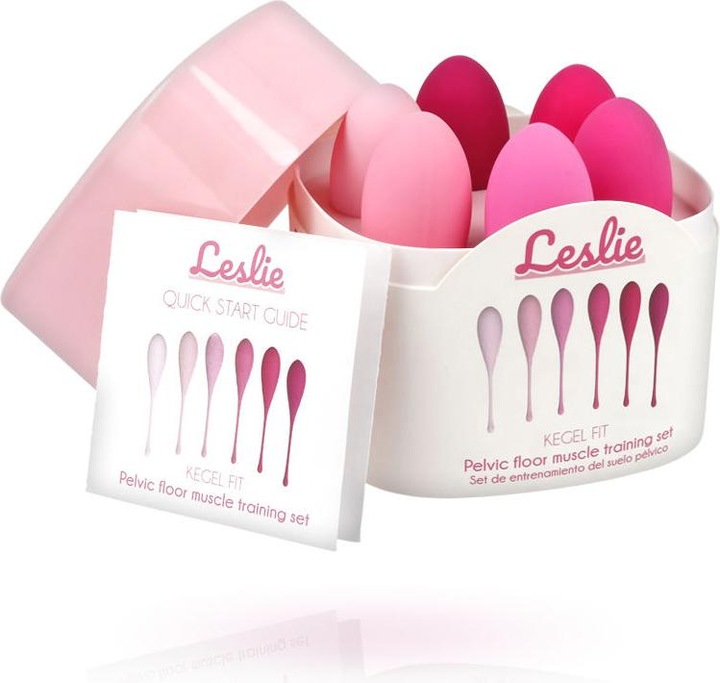 Actual product image Leslie Kegel Fit Pelvic Muscle Training Set 6 pieces (50 -130 g)
