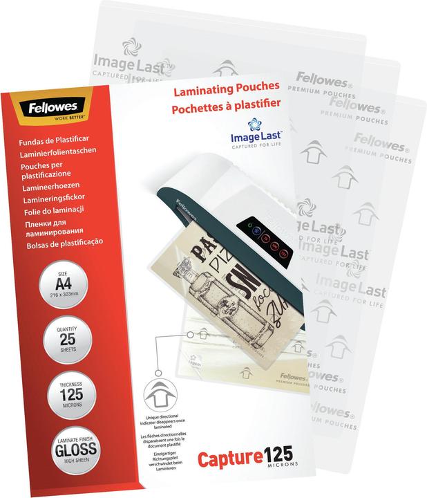 Image du produit Fellowes Capture 125 (A4, 25 pcs, 125 µm)