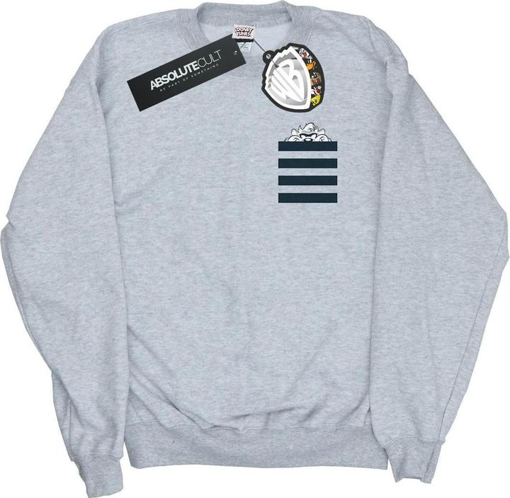 Image du produit Looney Tunes - Sweat TAZ STRIPES FAUX POCKET - Femme (XL)