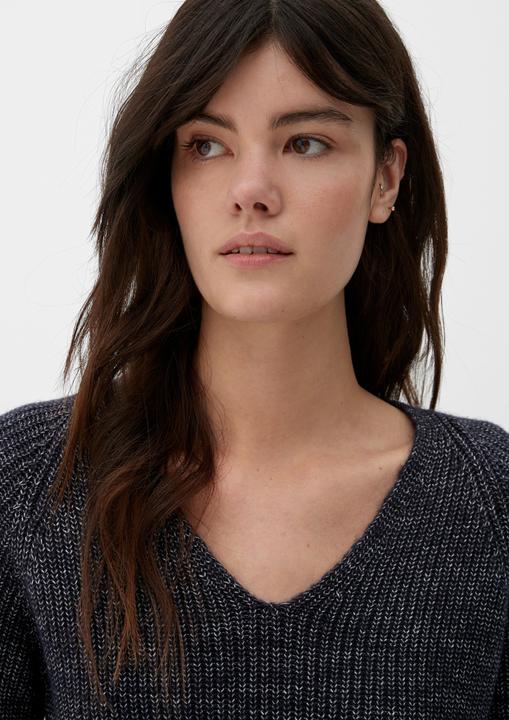 Produktbild s.Oliver Strickpullover Strickpullover mit V-Ausschnitt (40)